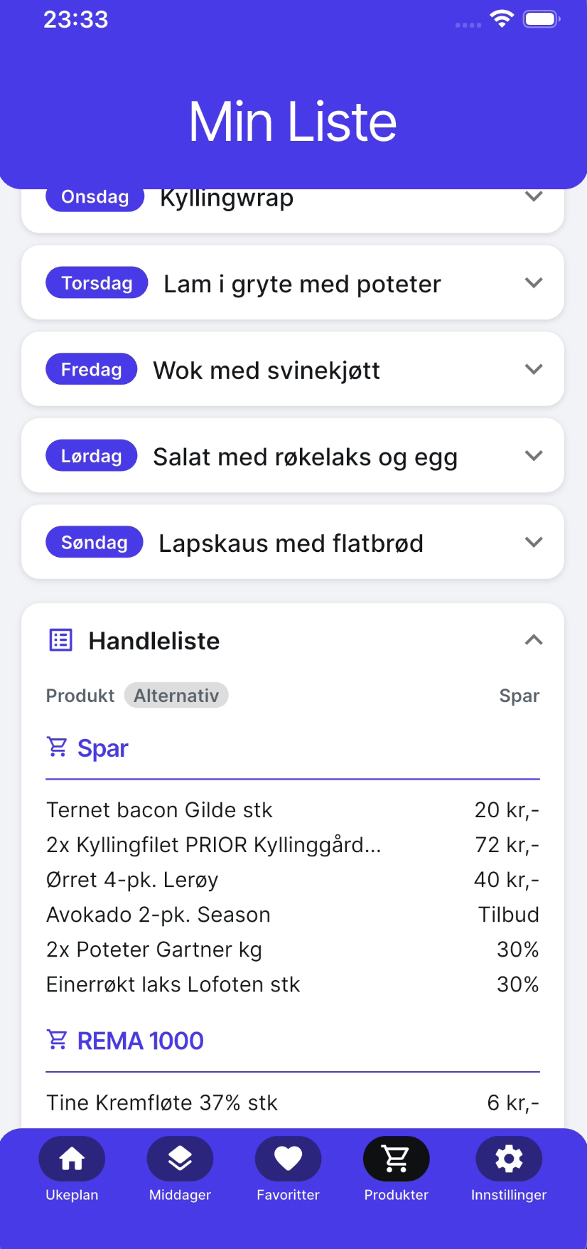 MiddagsKupp skjermbilde 4